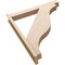 Ekena Millwork 5 1/2-in W x 36-in D x 42-in H Funston Block Rough Cedar Woodgrain TimberThane Outlooker, Primed Tan OUTUR055X36X42FST44RCPR - alternate 2